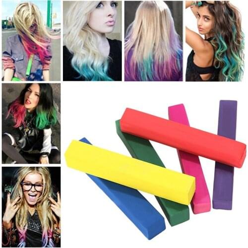 Hot sell 6 colors DIY non-toxic hair chalk hair dye as temporary hair color pastel for hairdresser in hair salon AS SEEN ON TV