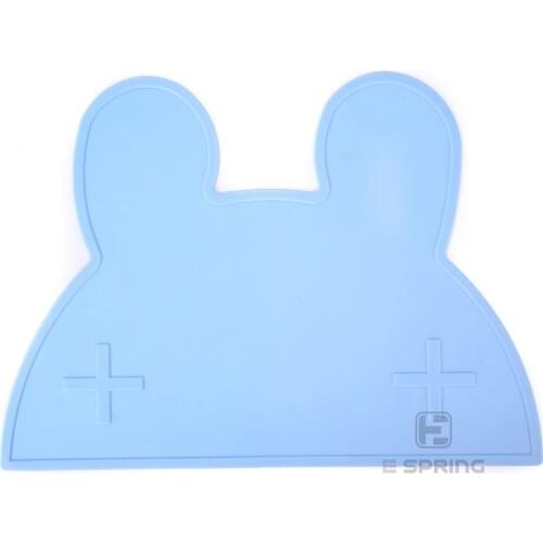 INS explosion type silicone placemat Rabbit silicone placemat Food grade childrens waterproof non-slip silicone bear placemat