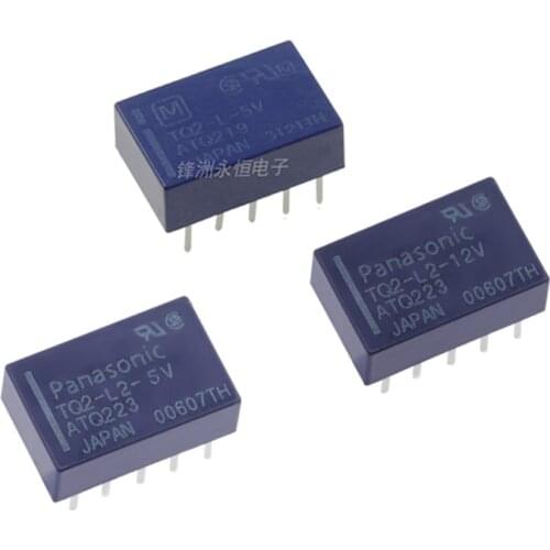 1PCS TQ2-L-5V TQ2-L2-5V TQ2-L2-12V Single Coil Magnetic Latching Relay 10-Pin 1A ATQ219 ATQ223