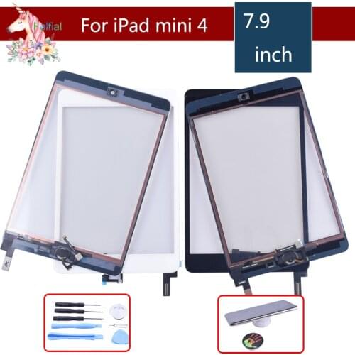 Original for apple iPad mini 4 Mini4 Touch Screen Digitizer with Home Button assembly Front Glass Touch Panel A1538 A1550 tablet