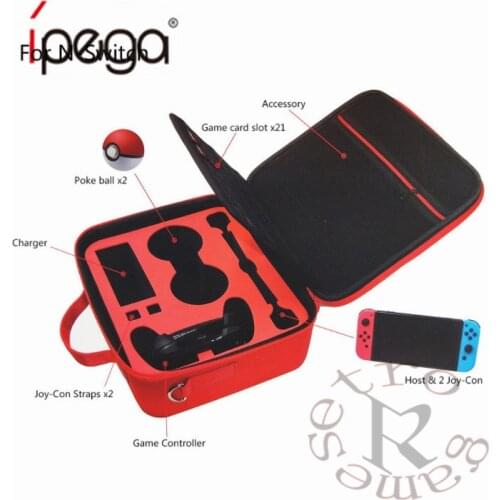 Portable EVA Travel for Nintendo Switch Console Elf Poke Ball Plus Accessories Storage Handbag Shoulder Protective Case Shell