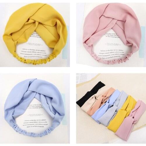 Free shipping Womens chiffon headbands girls hairbands basic Hair accessories rope headwear