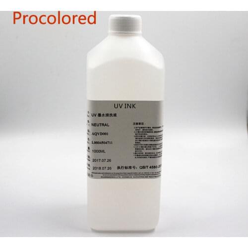 Procolored 1000mL UV Ink Cleaning Fluid for Epson Printer Cleaning Fluid Printhead Cleaning Solution UV Ink Cleaner