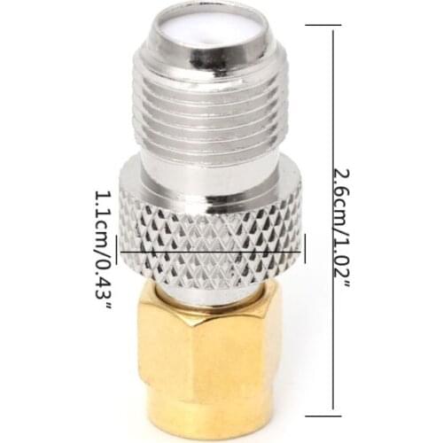 T3EE F Type Female Jack to SMA Female Socket Straight RF Coax Adapter F to SMA Plug