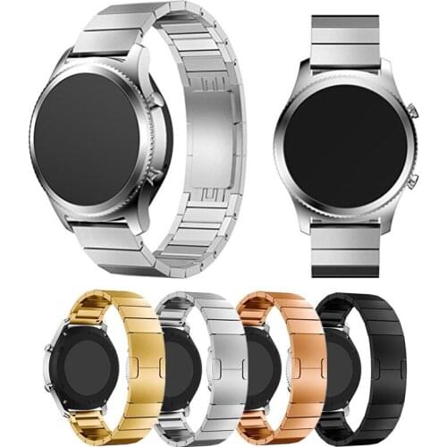 22mm Smart Watch Band Quick Release Stainless Steel Metal Link Bracelet Strap