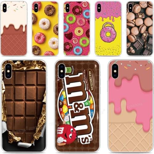 Chocolate Donut Ice Cream Soft TPU Phone Case For OnePlus 8 Pro OnePlus8 Fundas For OnePlus One 6 7 7T Pro Capa Silicone Cover