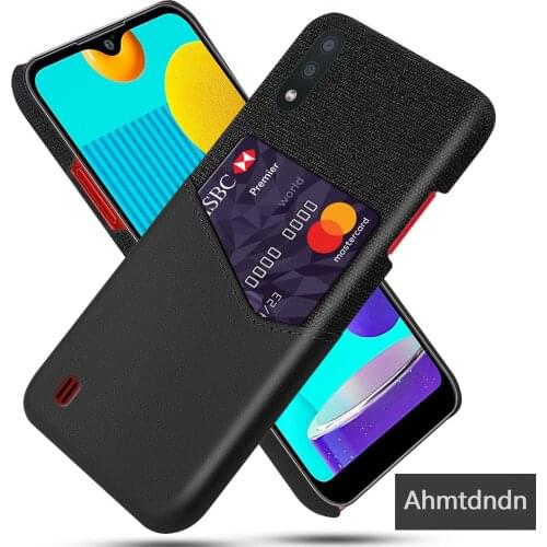 DCK Cloth Leather Phone Case For Samsung Galaxy M01 Core M10 M10S M11 M20 M21 M30 M31 M40 M40S M60S M80S Card Holder Phone Cover