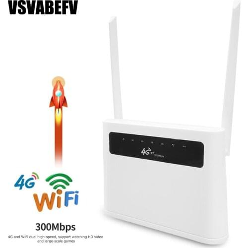 WIFI Router Built-in Battery 4G SIM Router LTE CAT4 150Mbps Wireless CPE Support Maximum 32 End Users & RJ45 4 Lan Ports