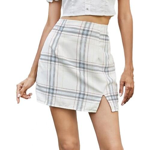 Hip Skirt Printed Design Breathable Sexy Women Mini Split Skirt for Summer Ladies Vintage Slim High Waist Skirt Womens Clothing