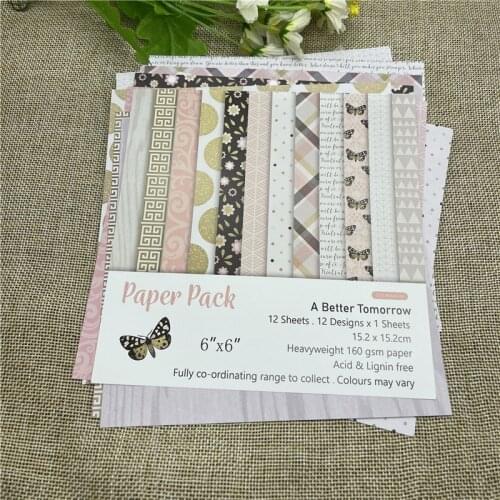 12pc meaning paper pack ours patterned paper Scrapbooking paper pack handmade craft paper craft Background pad Paper Craft