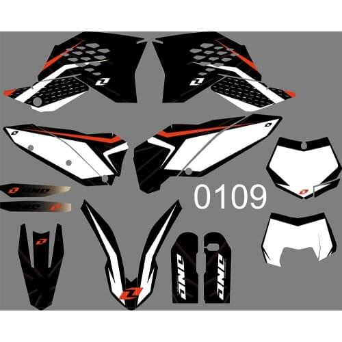 3M 4 STYLES TEAM GRAPHICS BACKGROUNDS DECALS STICKERS FOR KTM 125-525 SX SXF 2005 2006 2007-2011