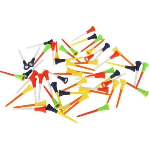30PC Multi Color Plastic Golf Tees 83mm Durable Rubber Cushion Top Golf Tee Random Color durable Outdoor sports Accessories
