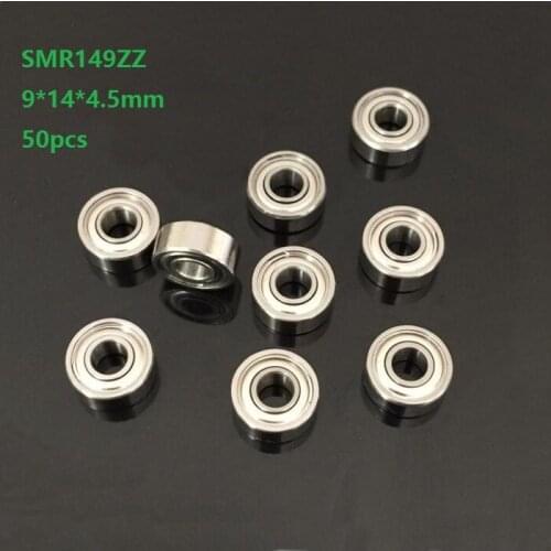 50pcs/lot 9x14x4.5mm S679ZZ SMR149ZZ SMR149 ZZ MR149ZZ bearing 9*14*4.5mm Stainless Steel Deep Groove Ball Bearing Miniature