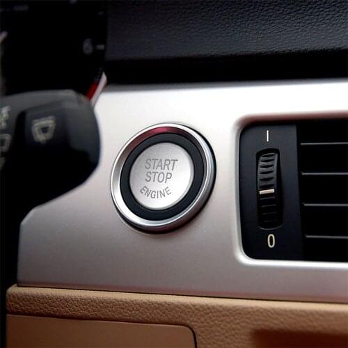 ABS Car Engine Start Stop Button Colorful Replace Upgrade Car-Styling Car Stickers For BMW E Chassis Interior Decoration