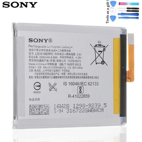 Sony Original 2300mAh LIS1618ERPC Battery SONY Xperia E5 Xperia XA F3113 F3112 F3116 F3115 F3311 F3313 G3112 G3121 LIP1635ERC
