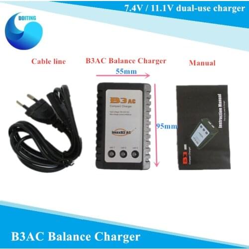 B3 Charger for Model Aircraft Lithium Battery 7.4 V to 11 V, 2 s, 3 s Simple B3 Balance Charger The power Adapter