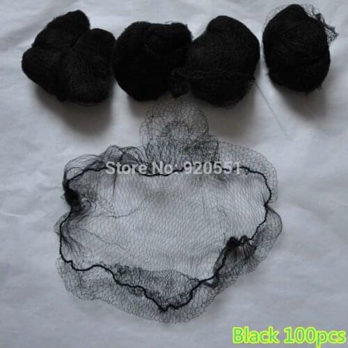 Free Shipping 100pcs Elastic Line Invisible 5mm Mesh Hair Styling Hairnet Dancing or Sporting Net Black Brown Color