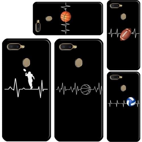 Basketball Heartbeat Pulse For OPPO A5S A3S A83 A1K A52 A72 A31 A53 A9 A5 2020 Find X3 Pro F5 F7 A15 A91 Case Cover