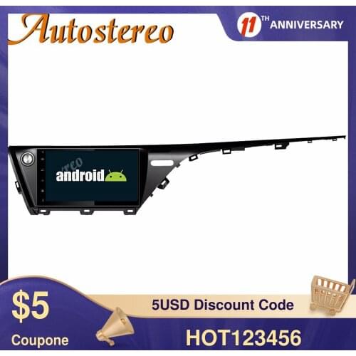 DSP Android 9 Car DVD Player GPS Navigation For Toyota Camry Aurion 2018 Low Level Auto Radio Stereo Head Unit Multimedia Player