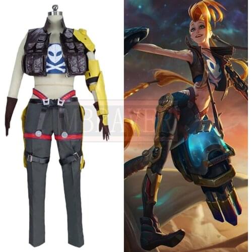 Game Odyssey Jinx Skin Spotlight Cosplay Costume For Adult Halloween Cosplay Outfit Custom Made Free Shipping