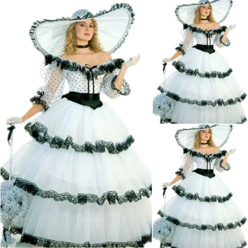 History!Customer-made Victorian dress 1860s Civil war Dress Scarlett dresses Theater Reenactor Costume Renaissance Dress V-414