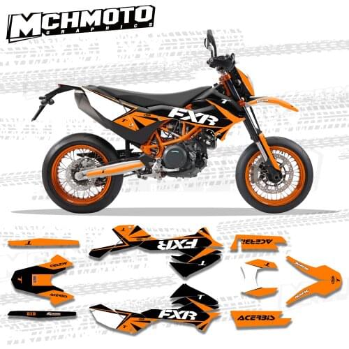 MCHMFG Full Graphics Decals Stickers Motorcycle Background For KTM12-18 690SMC-R 2012 2013 2014 2015 2016 2017 2018