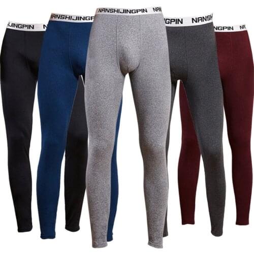Mens Long Johns Warm Thermal Underwear Winter Thermal Pants Male Sleepwear Soft Leggings Thermo Sportswear Underwear