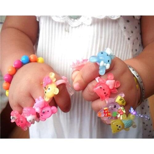 5pcs/set Rings for children Girls Ring Cool Jewelry Anillos Anel Sale Bijoux Femme Childrens birthday present infinity ring