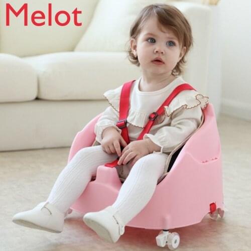 Luxury Childrens Seat Baby Dining Chair Multifunctional Adjustable Dining Table Portable Baby Sliding Chair