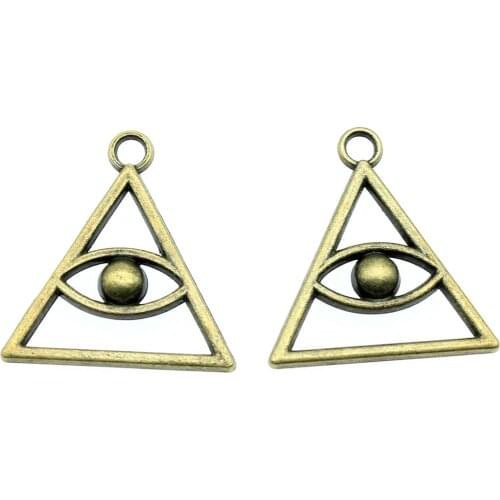Tristana Triangular Eye Charms designer charms for jewelry making diy jewelry kit accessories