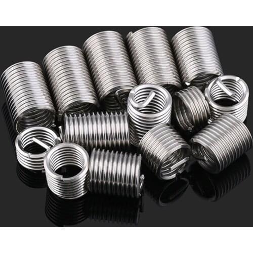 Wire Thread Insert A2 Stainless Steel Wire Screw Sleeve Screw Bushing Helicoil Wire Thread Repair Inserts M2 M2.5 M3-M16