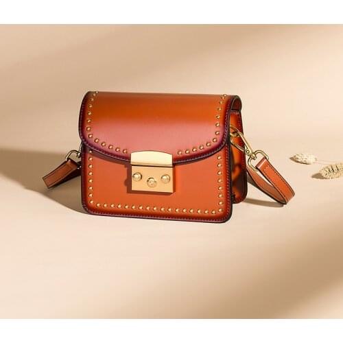 Vintage real leather womens handbags designer bags famous brand women bags is made of genuine leather