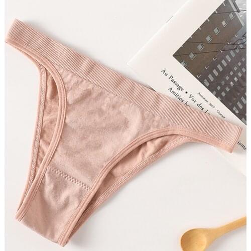 1/2pcs Women Panties Sexy G-String Female Lingerie Seamless Underpants Cotton Panties Women Low Waist Thongs Underwear Intimates