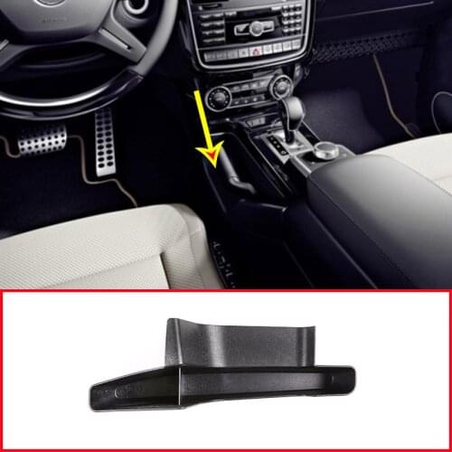 1 Pcs Drive Room Center Control Side Handbrake Black Storage Box For Mercedes Benz G Class 2004-2017 Car Accessories
