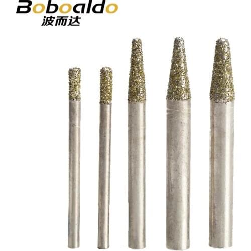1PC Stone Engraving Machine Cutter Stone Cutting Bits CNC stone carving tool Electroplated diamond Router bit