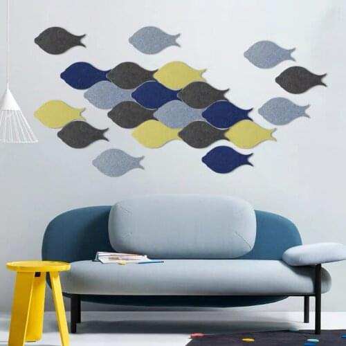 Cute Fish 3D Carton Wall Sticker Decor Children Kids Baby Room Background Wall Sticker Home Decoration Bedroom Office Stickers
