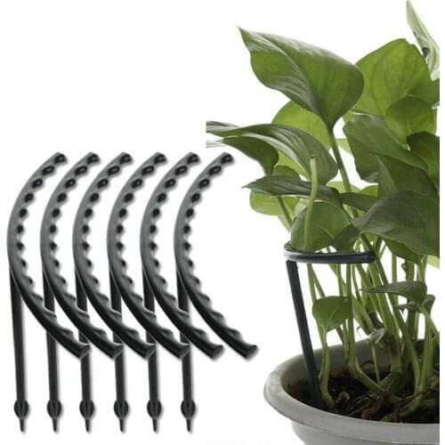 6PCS Plastic Flower Support DIY Climbing Rack For Roses Plant Frame Stand Stakes Pot Bracket Shelf Gardening Tools Rack