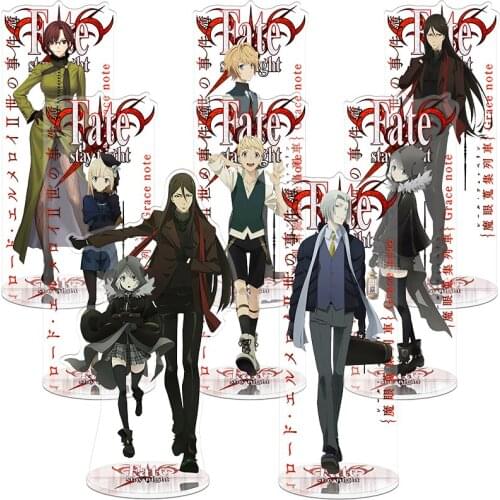 Anime Fate/stay night Lord El-Melloi II Case Files Gray Acrylic Stand Figure Model Plate Display Desktop Decor Accessories Gift