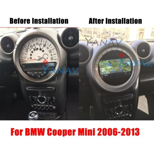 Android GPS Navigation Car Radio Audio Player Multimedia GPS For BMW Mini Cooper R56 R60 2007-2014 Wireless Carplay Head Unit