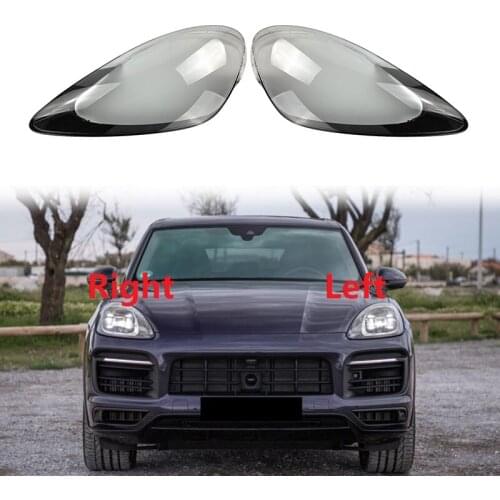 For-Porsche Cayenne 2018-2020 Headlight Shell Lamp Shade Transparent Lens Cover Headlight Cover