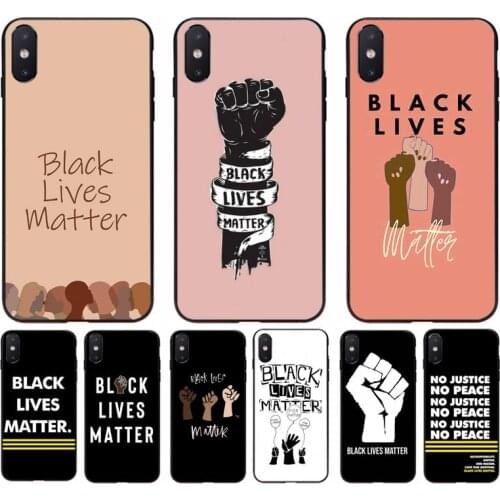 Yinuoda BLM Black Lives Matter Luxury Unique Phone Cover for iphone 11 Pro Max X XS MAX 6 6s 7 8 plus 5 5S 5SE XR SE2020