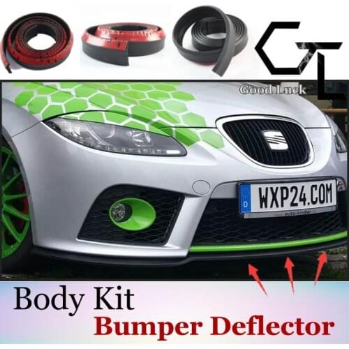 Automotive Body Modification Parts / Auto Refitting Accessories / Spoilers Lip Tapes For SEAT / Anti-Collision Bumper Lip