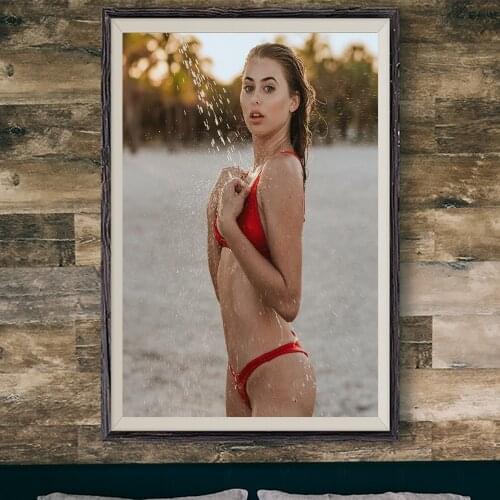 E323 Julia Hamilton Sexy Model Movie Star Wall Silk Cloth Poster Art Home Decoration Gift