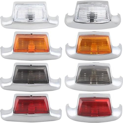 Chrome Motorcycle LED Front Rear Fender Tip Light For Harley Road King FLHR Heritage Softail Classic FLSTC Electra Glide