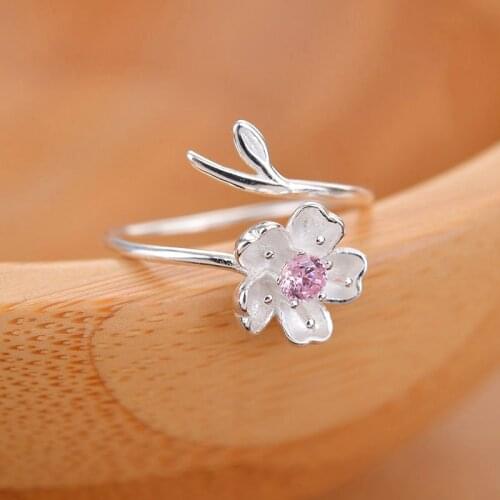 Classic Fashion Simple and Versatile Carved Small Flower Open Ring Female Jewelry Jewelry for Women Whole Sale