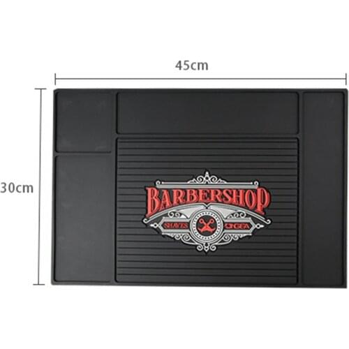 Barber Organizer Mat, Flexible PVC Station Mat, Salon Barbershop Work Station
