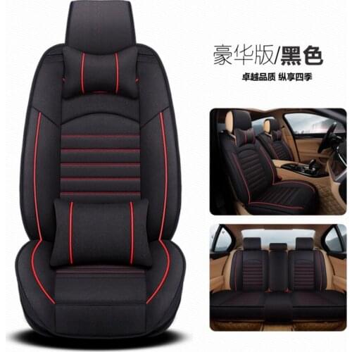 Car Travel leather seat cover four seasons Universal Car Seat Covers for Vehicles mazda 3 6 toyota RAV4 Hyundai volvo ford