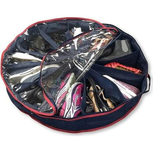 Fashion 12 Pair Under Bed Shoe Organiser Storage Holder Shoe Box Tidy Bag Rack Pockets