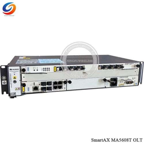 100% Original Hua wei GPON OLT MA5608T 1G AC Power with 8port GPBD Class B+ SFP Module free shipping