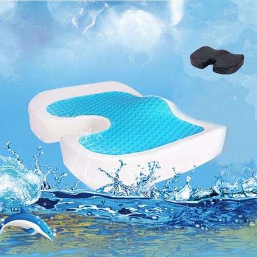 Buttocks Decompression U-square Gel Memory Foam Seat Cushion Strong Permeability Rapid Cooling Long Sitting Vertebrae Relax